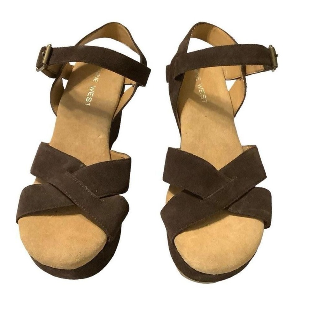 Nine West suede strap sandals size‎ 6.5
